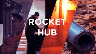 RocketHub / тест Гибридного Ракетного Двигателя 63мм