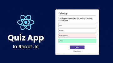 How To Make A Quiz App In React JS | Build Quiz App Using React JS Step by Step Tutorial