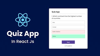 How To Make A Quiz App In React JS | Build Quiz App Using HTML, CSS and React JS screenshot 5