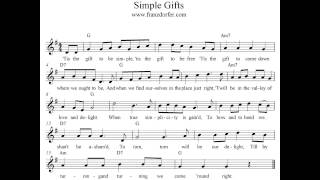 Video thumbnail of "Simple Gifts - instrumental"