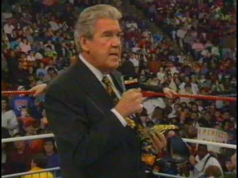 1992 WWF PRESIDENT JACK TUNNEY PUTS THE WWF HEAVYW...