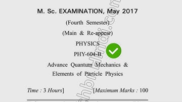 2017 Dcrust MSc Physics 4th Sem Advance Quantum Mechanics Question Paper