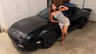 spend a day with me in my 240 project car | manual driving, fish store, groceries + updates