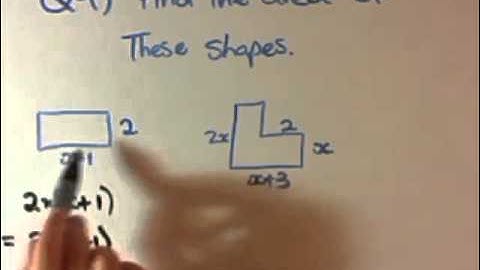 Expanding algebraic brackets and worded area question