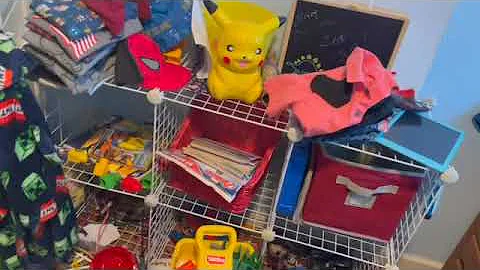 Organizing Salem's room