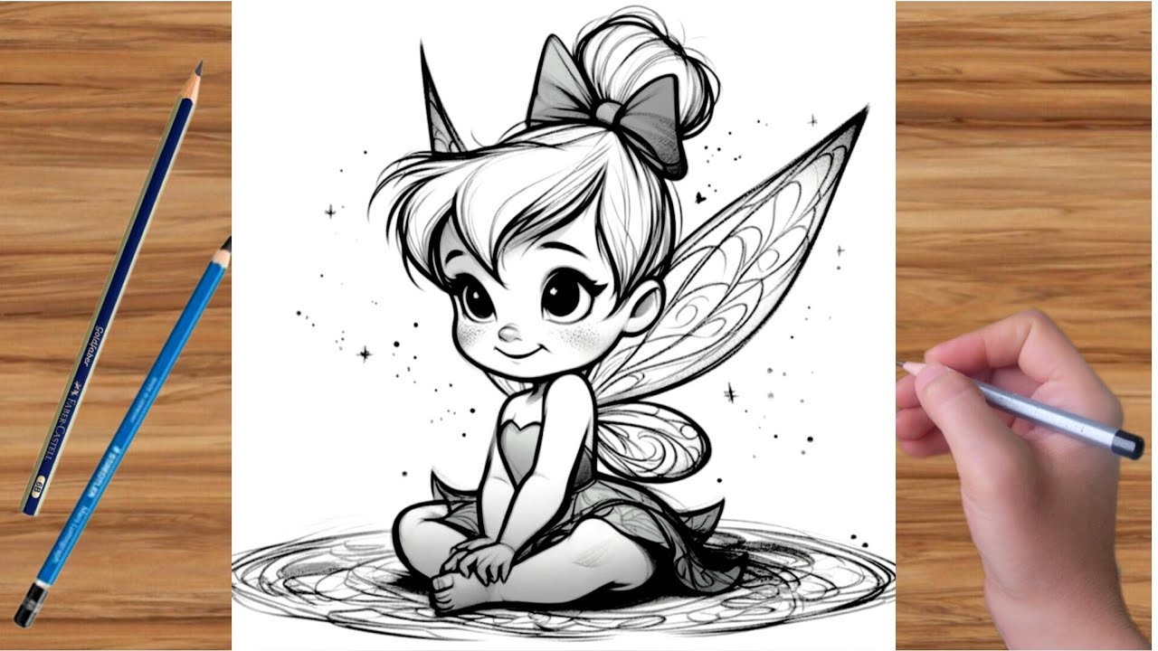 How to Draw a Cute Fairy – Easy Step by Step Drawing Tutorial - YouTube