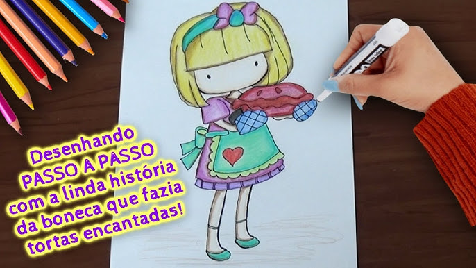 Desenhos Tumblr - Desenho Bonequinha Kawaii ♡Cabelo Loiro