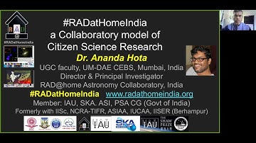 #RADatHomeIndia a Model of Citizen Science Research: Ananda Hota at the OAE’s 3rd Shaw-IAU Workshop