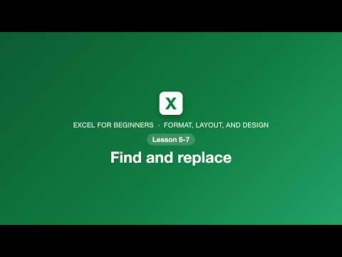 Excel Find and Replace Tutorial (Ctrl+F and Ctrl+H)