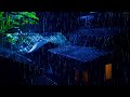 ASMR Heavy Rain on Metal Roof with Nature Night Sounds | Deep Sleep & Stress Relief