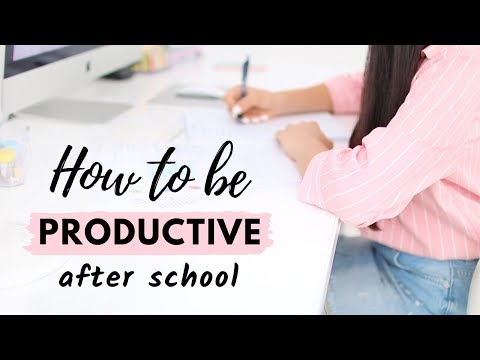 How To Be Productive After School (realistically) | How to study when you don&rsquo;t want to