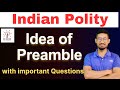 Indian Polity || Idea of Preamble Concept with Important Questions