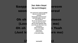 Raiden x Chanyeol - Yours feat. Lee Hi & Changmo) lyrics