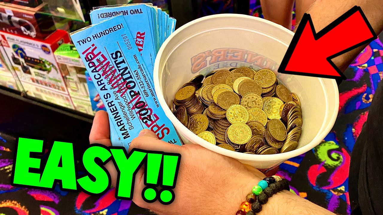 SUPER EASY WAY TO WIN TONS OF TICKETS AT THE ARCADE!!