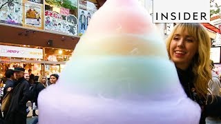 People Are Lining Up For Rainbow Cotton Candy Mountains