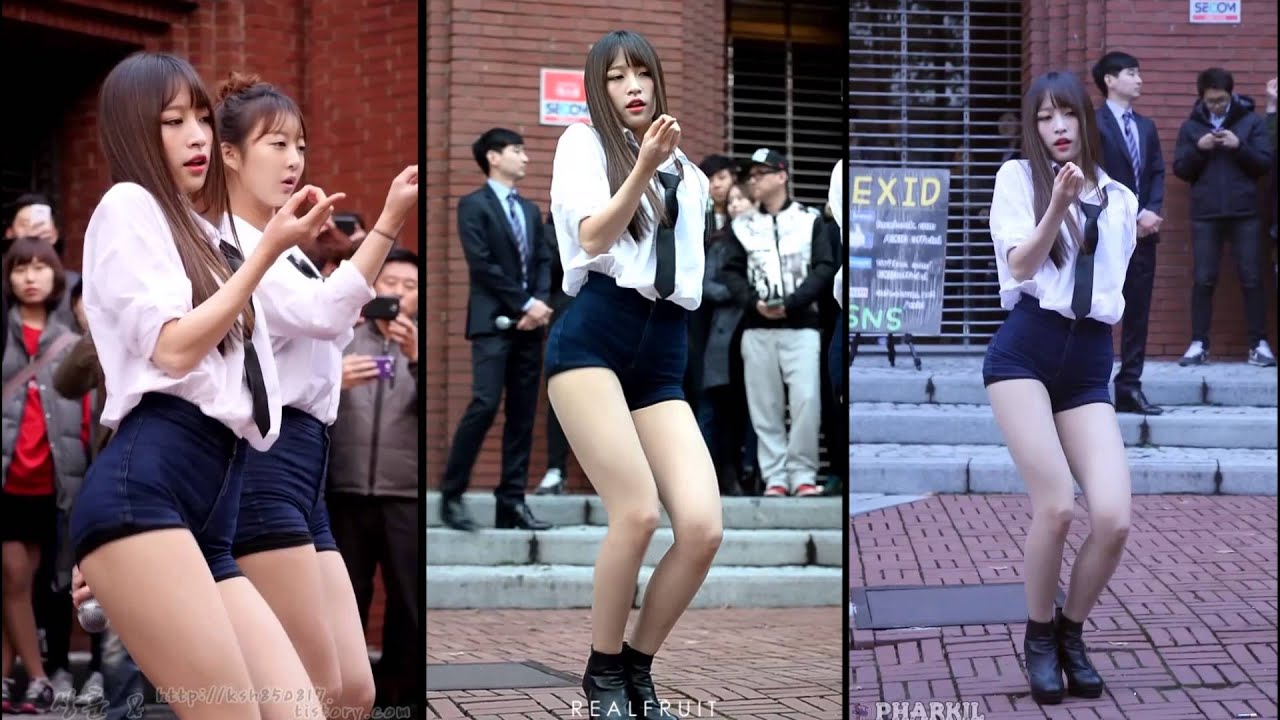 [mixed] 141121 EXID - 위아래Up&Down (하니) @ 대학로 게릴라공연