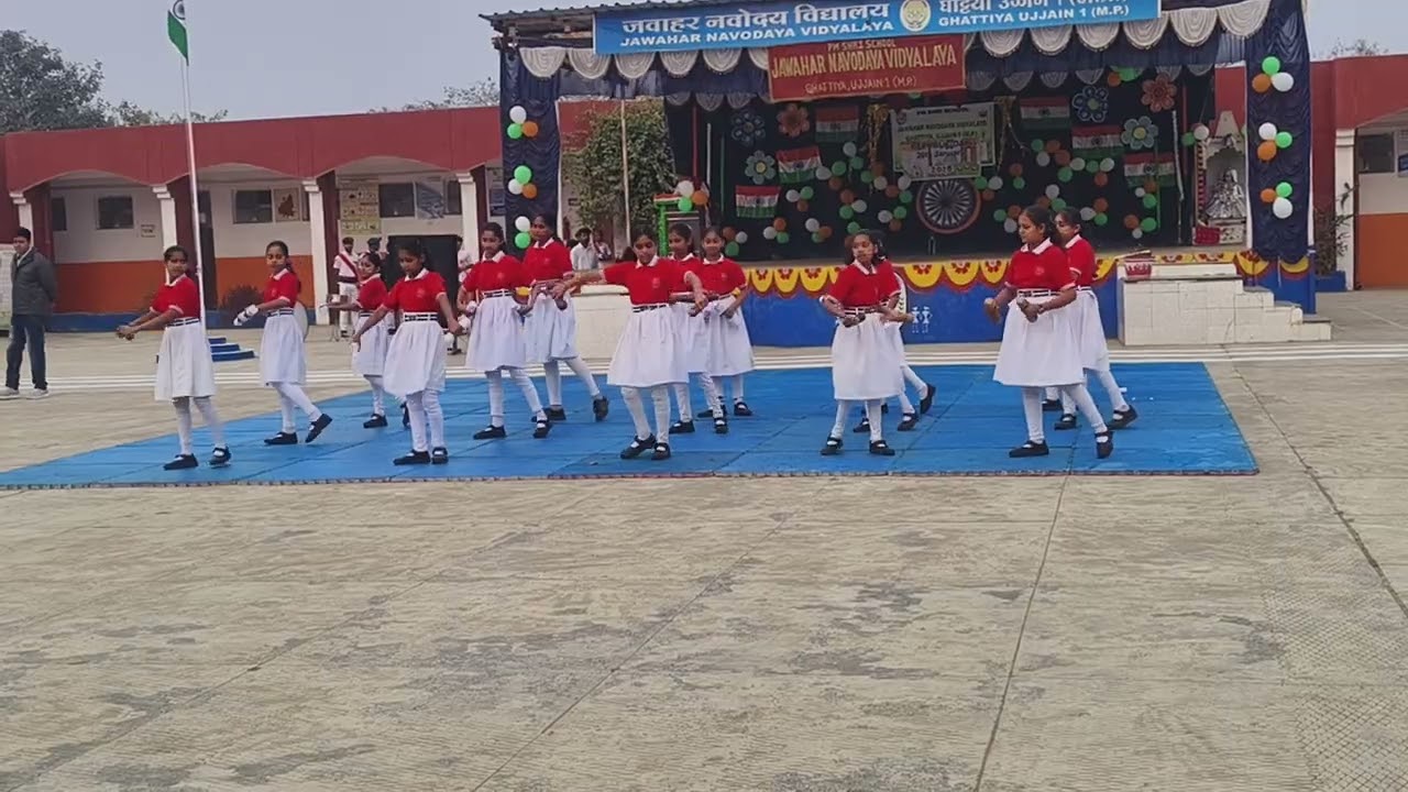 Republic day #dumbbell #jnv ujjain #2026 
