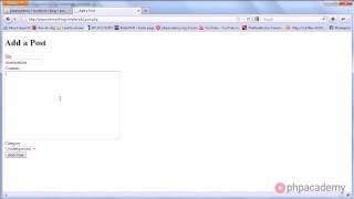PHP Tutorials Creating a Blog Part 6 11