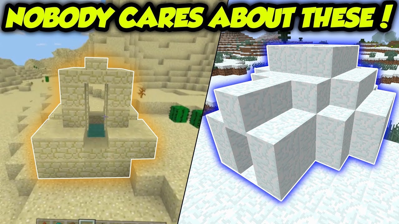 Rare Structures That NOBODY Likes In Minecraft - YouTube