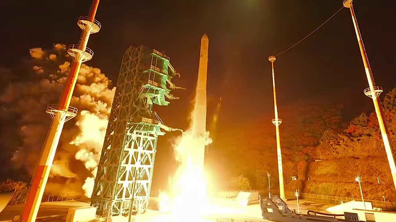 Korea Aerospace Administration Launches KSLV-2 Nuri Rocket Carrying 12 Payloads to Orbit