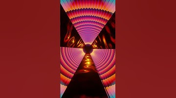 Colorful Circular Object With Red Gradient Looped Animation VJ Wallpaper Motion #abstract