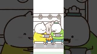 Subway prank #youtubeshorts #funnycartoons #mildanghappiness #memeshorts