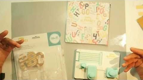WRMK Mini Alphabet Punch Board Series ~ Letters, Numbers, Monogram Cards ~ 1
