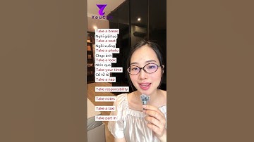 Các cụm từ đi với "TAKE" #shorts #hoctienganh #tienganhgiaotiep