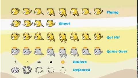 Flying Game Character - Flappy Villain Bear for Game Developers