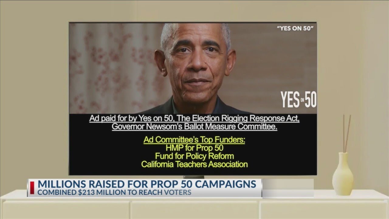 Barack Obama joins California Yes on Prop 50 ad blitz