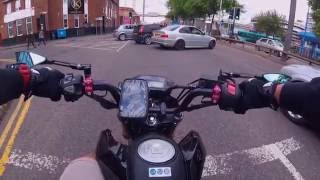 KS Vlog | TRAFFIC VS HONDA GROM MSX 125CC MONKEY BIKE  :) UK | PL