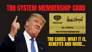 [TRB SYSTEM MEMBERSHIP CARDS] - ⚠️ TRB CARDS ⚠️ - ALERTS