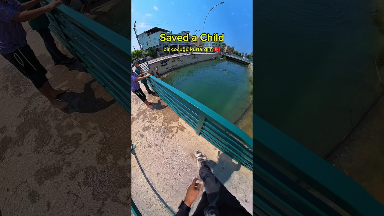 bir çocuğun hayatını kurtardım 😱👏 #motovlog #haber #global #kurtarma #yardım #viral