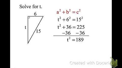 11.7 Pythagorean theorem part 1