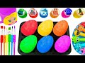Oddly Satisfying Video l Making DIY Crazzu 6 Square Blue Slime Form SPRUNKI Cnsdy Unpacking Mix ASMR