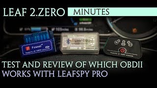 Test And Review Of A Few Obdii Obd2 Dongles That Works With Leafspy Pro.