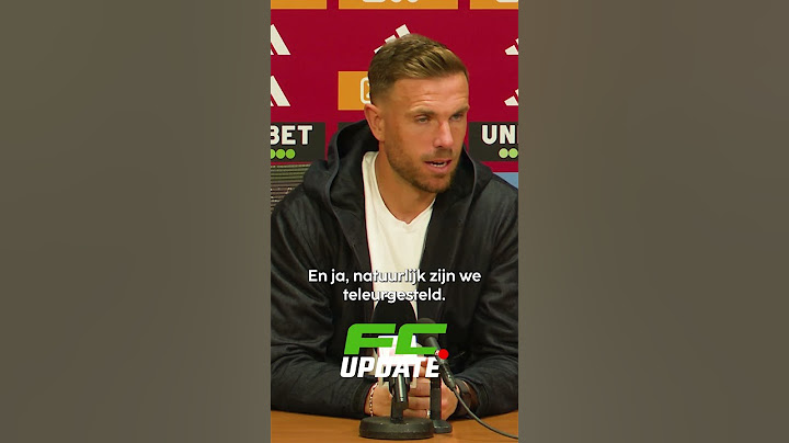 Henderson: 'Vanavond mogen we nog teleurgesteld zijn' #henderson #ajax #psv #farioli
