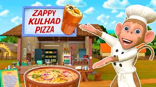 Ek Bandar Ne Kholi Dukan | बंदर मामा | Kulhad Pizza 🍕| Hindi Nursery Rhymes