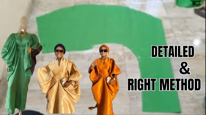 How to Sew Rich Aunty Boubou Gown | Easy DIY Kaftan Dress Tutorial (Step-by-Step for Beginners)