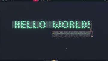 Shift Display with Variable Width Text Decoder | Virtual Circuit Board