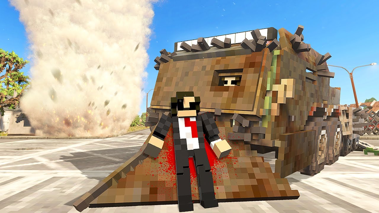 Выживание в TORNADO в бронированном грузовике — геймплей с модами Teardown