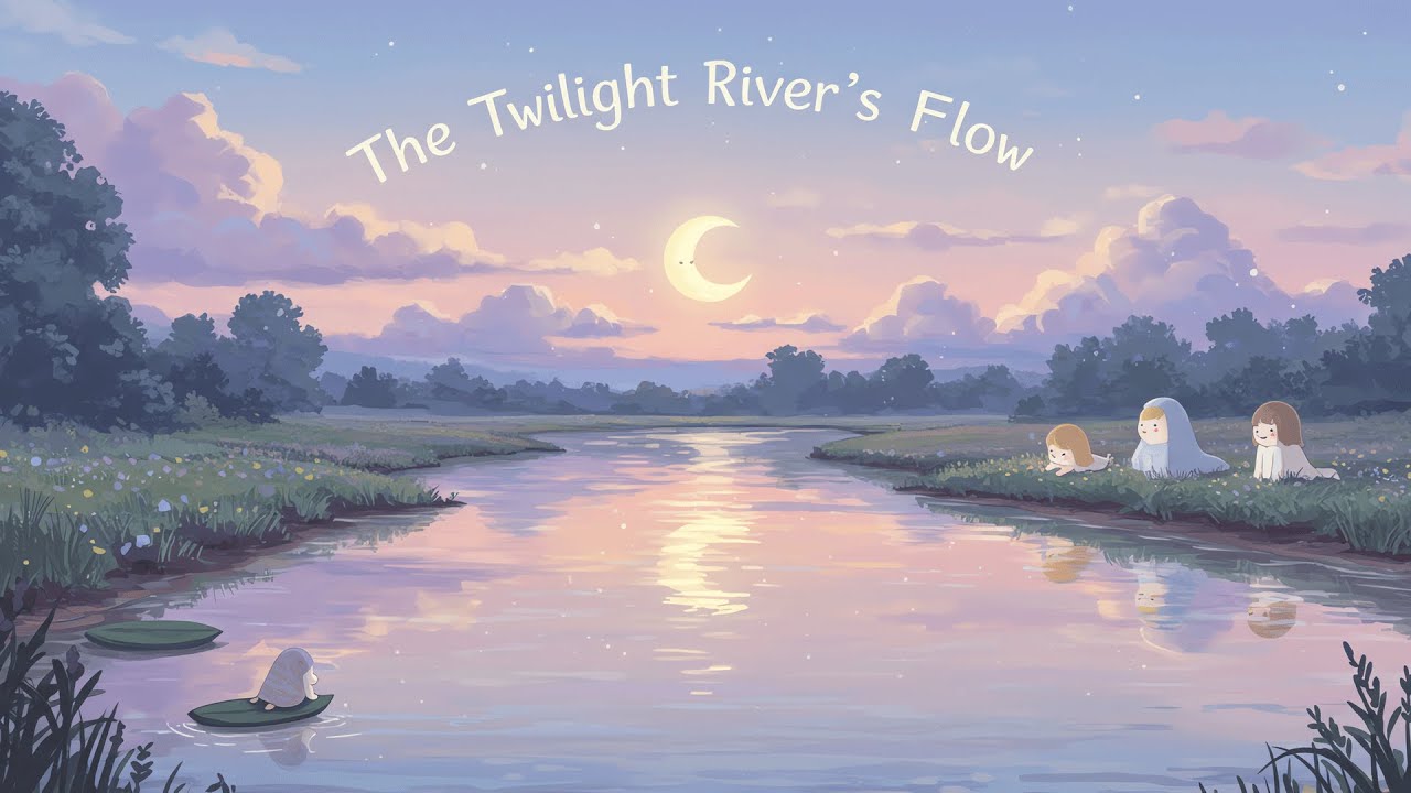 The Twilight River's Slow Flow