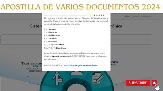 Como apostillar varios documentos 2024 #venezuela #apostilla