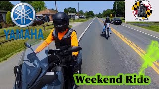 YAMAHA XMAX 300 Weekend Adventure/Meet up with Harley Davidson Rider/Motovlogging With Insta360 X3