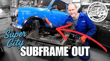 Het strippen van de superstad: het verwijderen van het subframe van de klassieke Mini en verrasse...