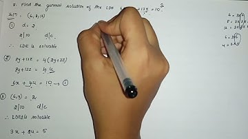General solution of LDE with 3 variable | Unit 4 Algebra and Number Theory Anna University Tamil
