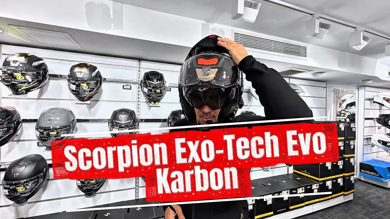 Scorpion Exo-Tech Karbon, önü açılabilir kask incelemesi