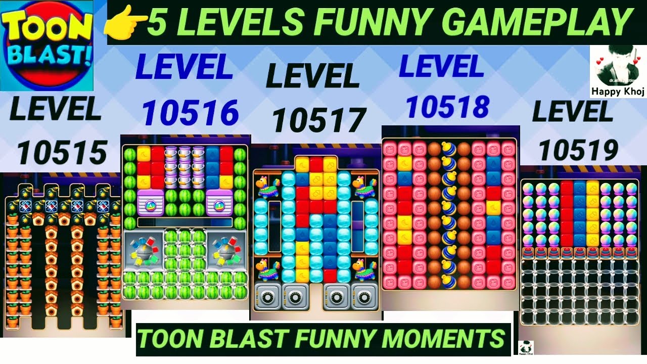 Toon Blast Journey | Levels 10515-10519 | Satisfying Gameplay + Funny Moments