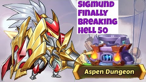 Idle Heroes: Sigmund In Aspen Dungeon • Finally Beating Hell 50