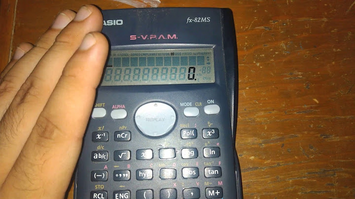 APAGAR UNA CALCULADORA (Casio fx-82ms)